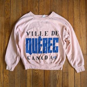 Vintage 80's Quebec Canada Crewneck Sweatshirt